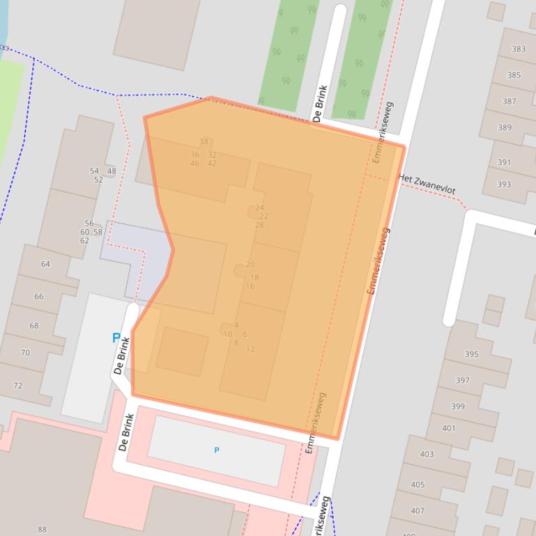 Kaart van postcodegebied 7206KA.