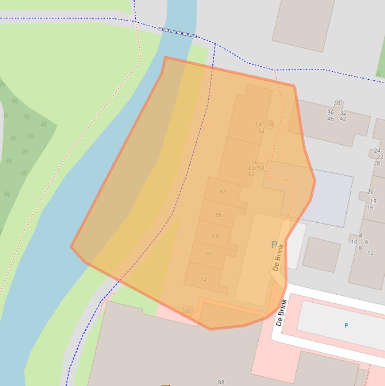 Kaart van postcodegebied 7206KB.