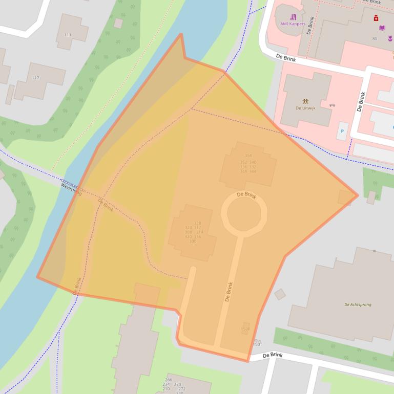 Kaart van postcodegebied 7206KG.