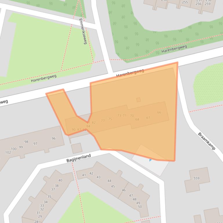 Kaart van postcodegebied 7206LD.