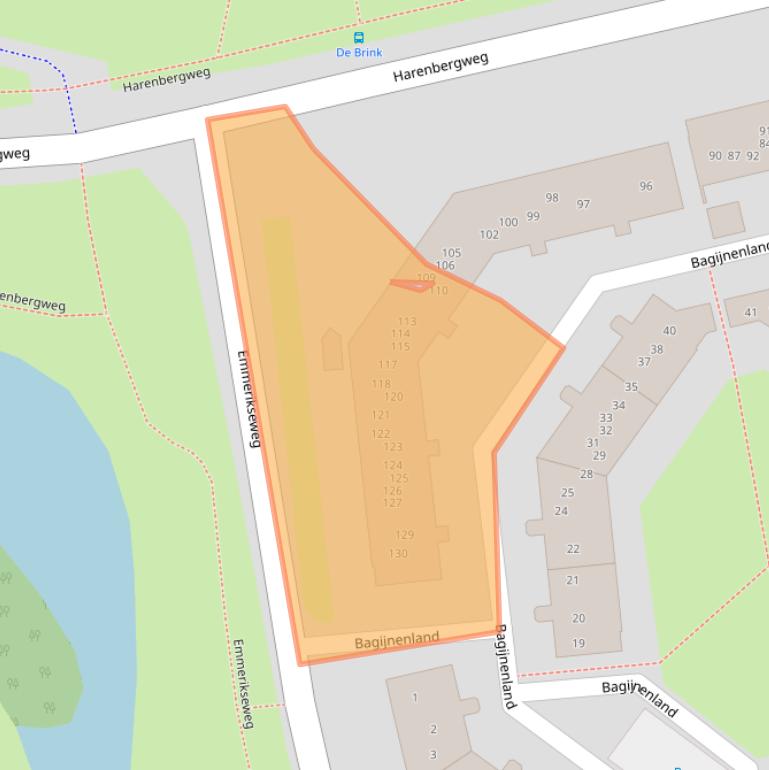 Kaart van postcodegebied 7206LG.