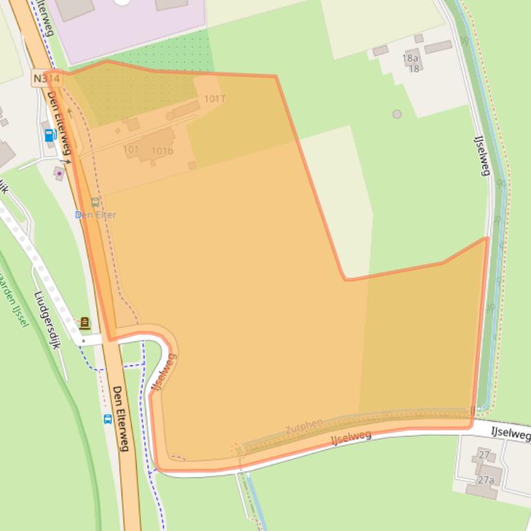 Kaart van postcodegebied 7207AC.