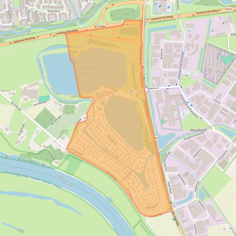 Kaart van postcodegebied 7207AD.