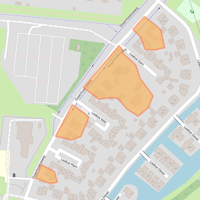 Kaart van postcodegebied 7207BA.