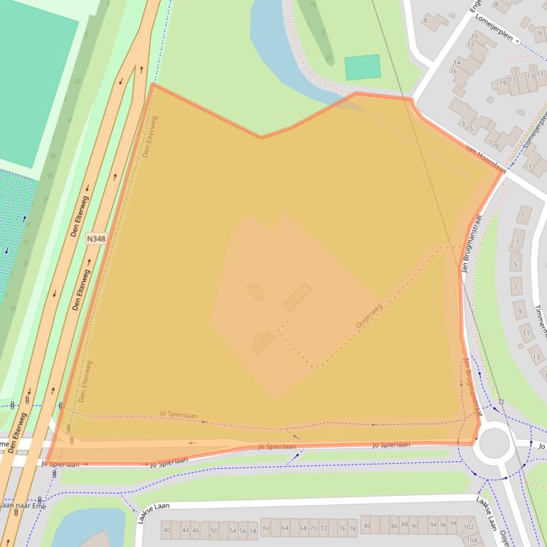 Kaart van postcodegebied 7207BB.