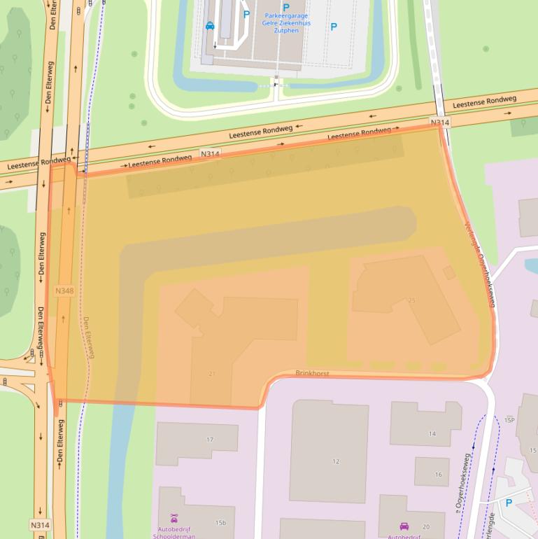 Kaart van postcodegebied 7207BK.