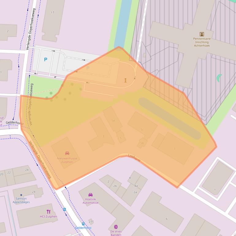 Kaart van postcodegebied 7207BL.