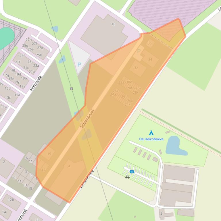 Kaart van postcodegebied 7207BZ.