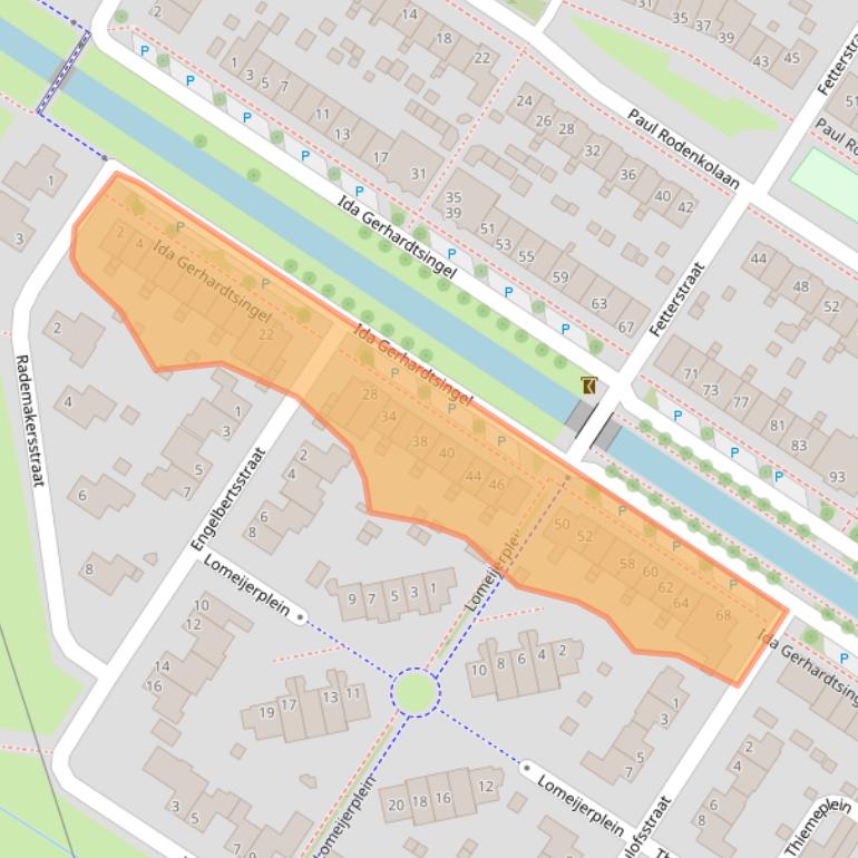 Kaart van postcodegebied 7207CN.