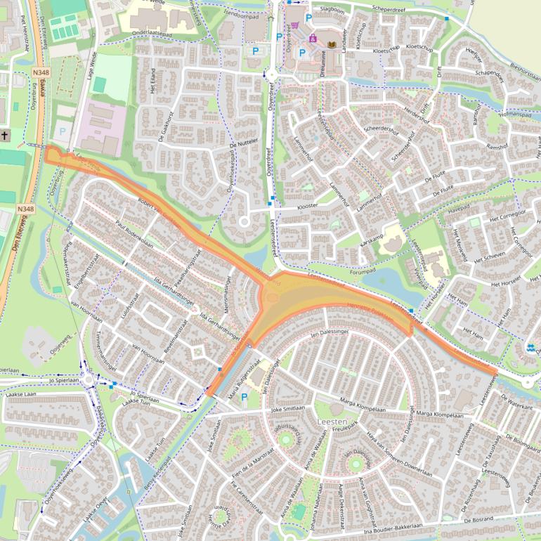 Kaart van postcodegebied 7207CX.