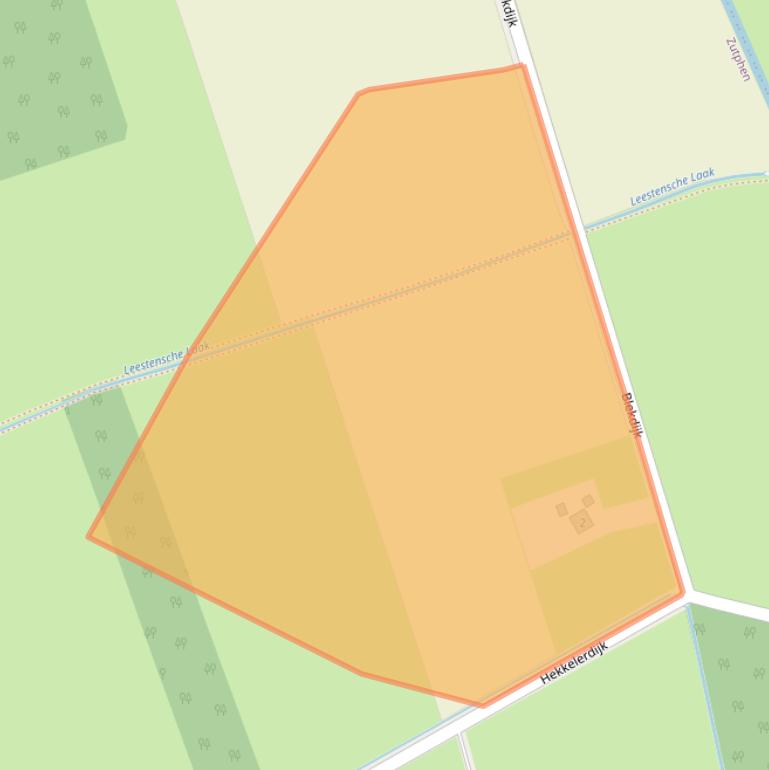 Kaart van postcodegebied 7207DA.