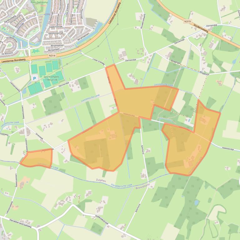 Kaart van postcodegebied 7207DB.