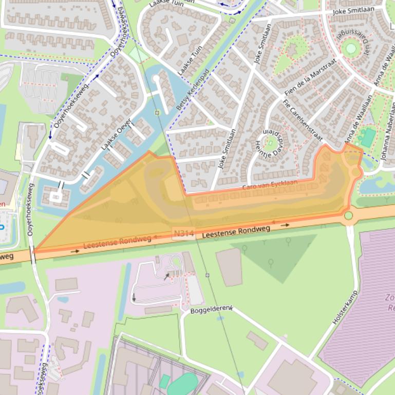 Kaart van postcodegebied 7207GE.