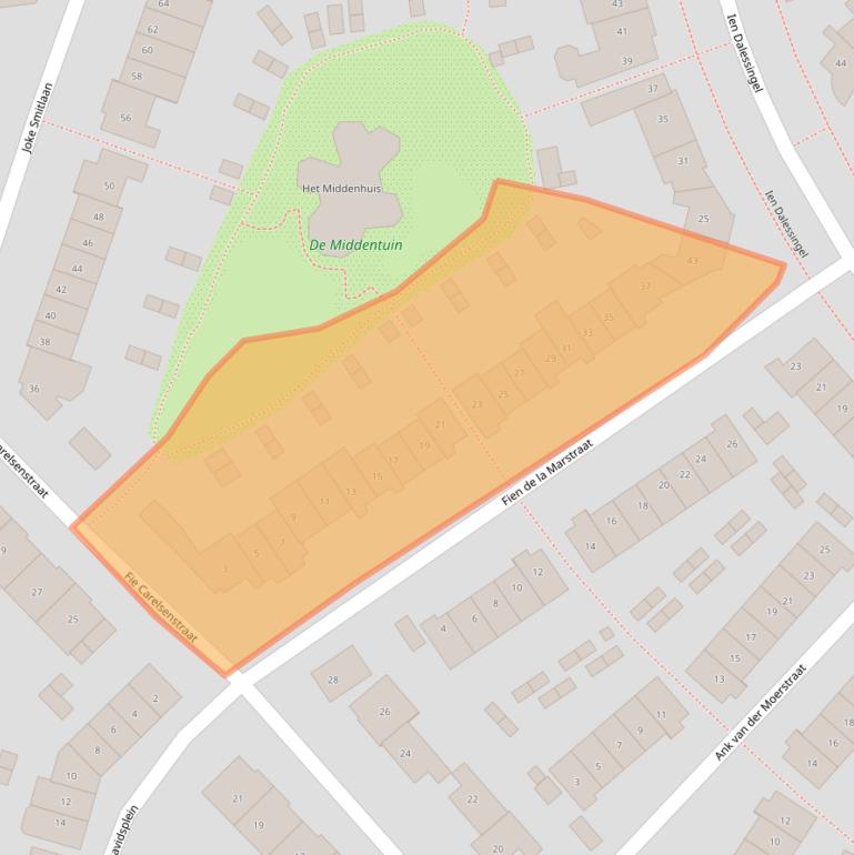 Kaart van postcodegebied 7207GP.