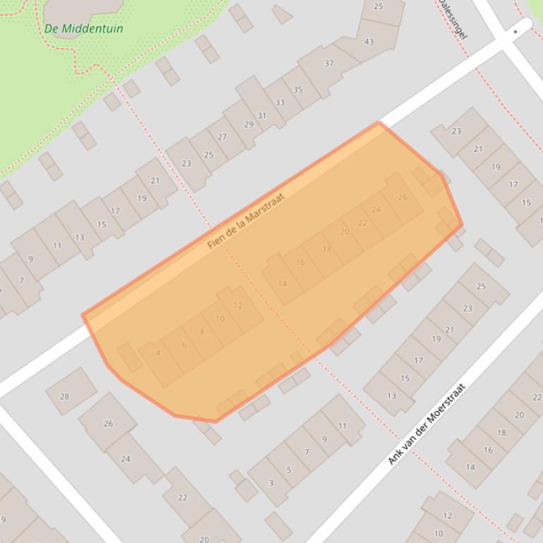Kaart van postcodegebied 7207GR.