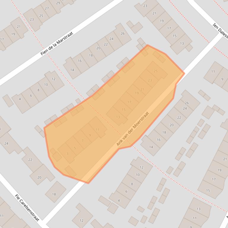 Kaart van postcodegebied 7207GS.