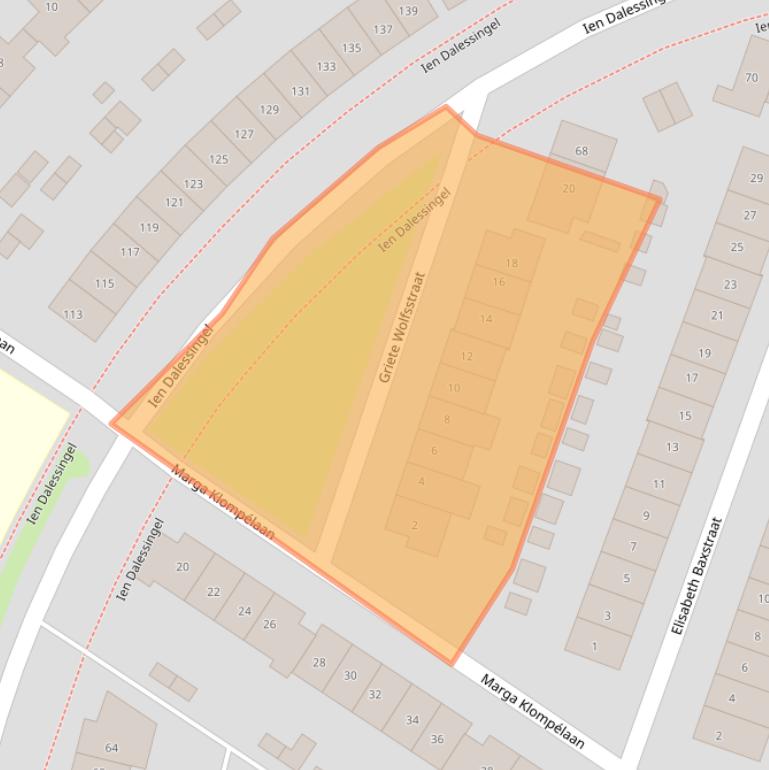 Kaart van postcodegebied 7207HB.