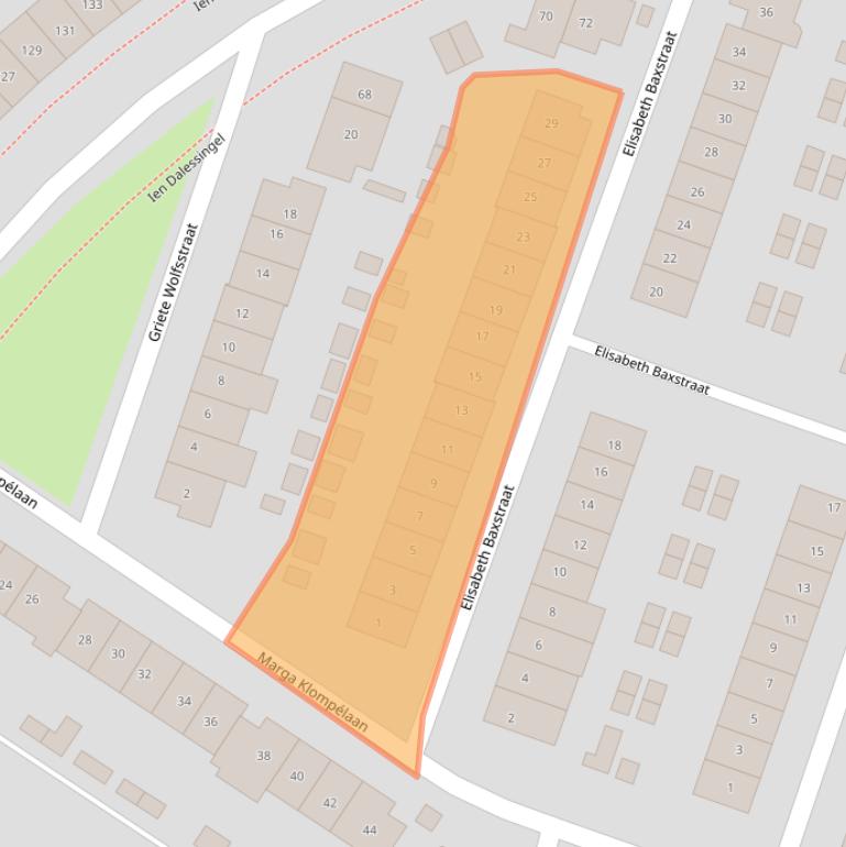 Kaart van postcodegebied 7207HC.