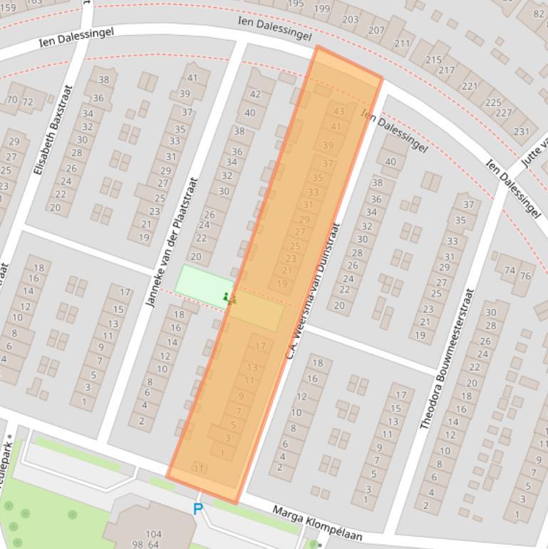 Kaart van postcodegebied 7207HH.