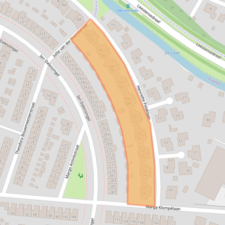 Kaart van postcodegebied 7207HR.