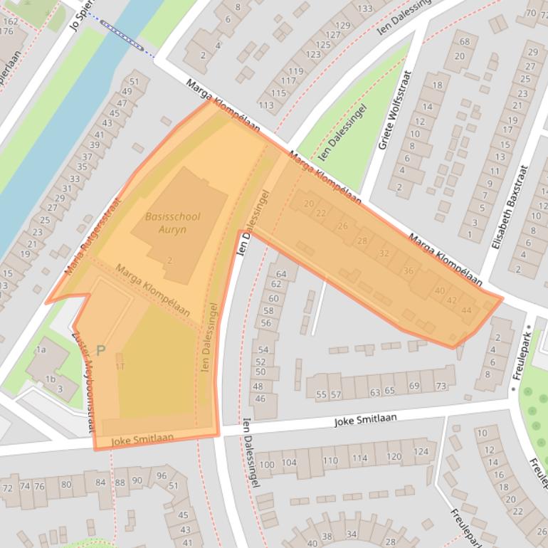 Kaart van postcodegebied 7207KA.