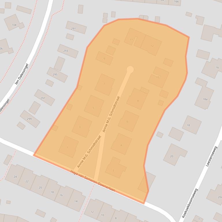 Kaart van postcodegebied 7207KT.