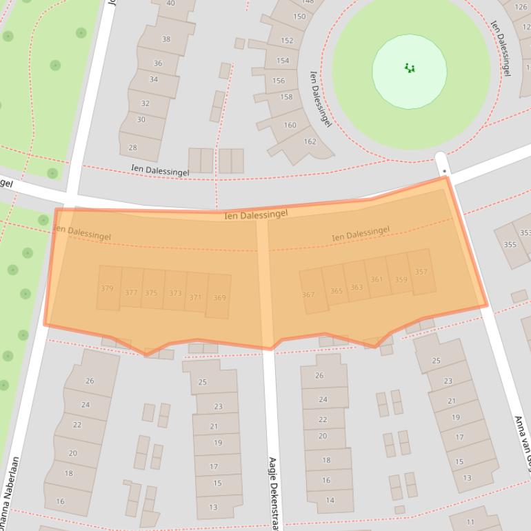 Kaart van postcodegebied 7207LJ.
