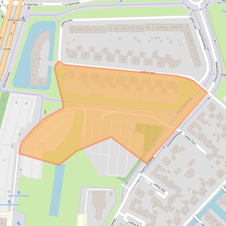 Kaart van postcodegebied 7207NA.