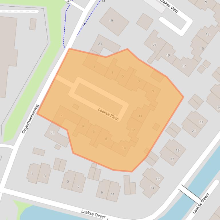 Kaart van postcodegebied 7207NJ.