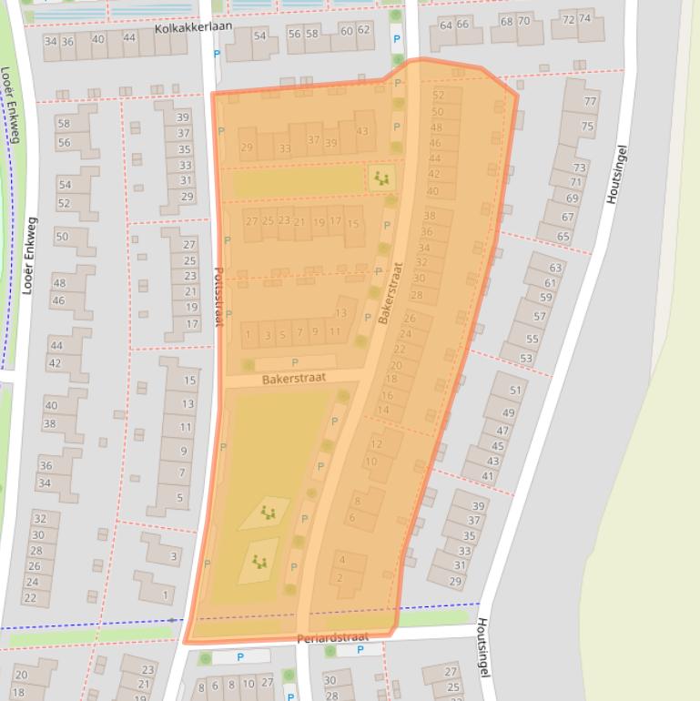 Kaart van postcodegebied 7207RE.