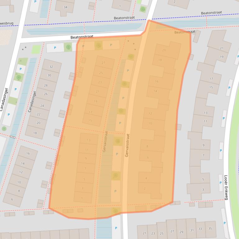 Kaart van postcodegebied 7207RS.