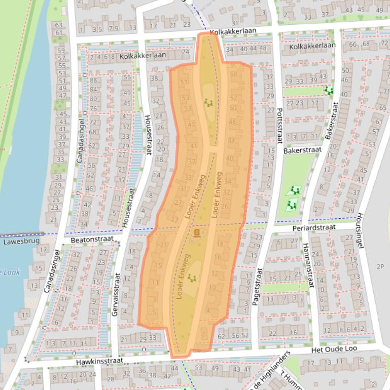 Kaart van postcodegebied 7207RT.