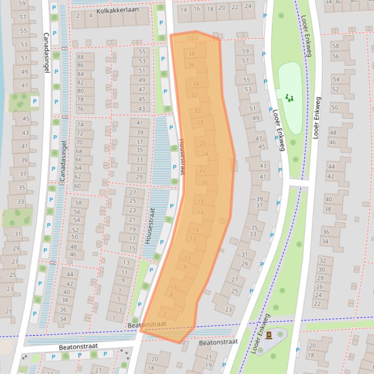 Kaart van postcodegebied 7207RX.