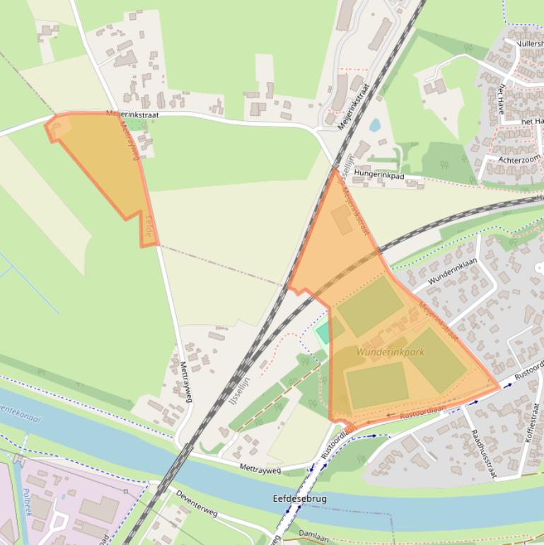 Kaart van postcodegebied 7211AC.