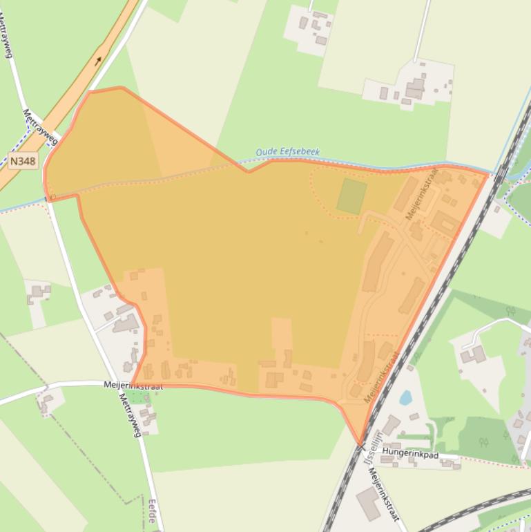 Kaart van postcodegebied 7211AE.