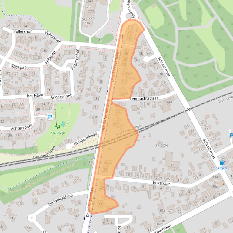 Kaart van postcodegebied 7211AK.