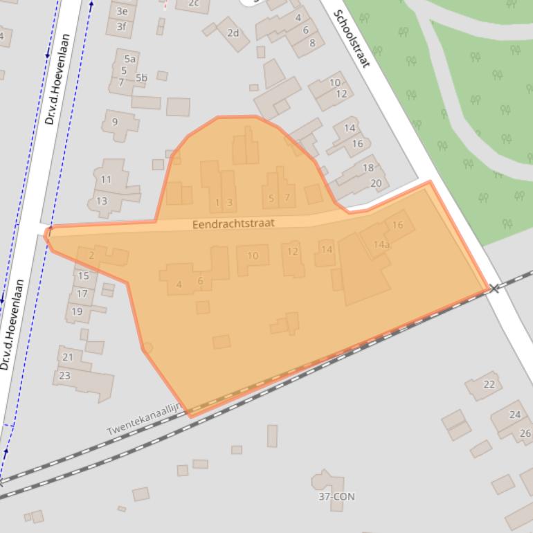 Kaart van postcodegebied 7211AM.