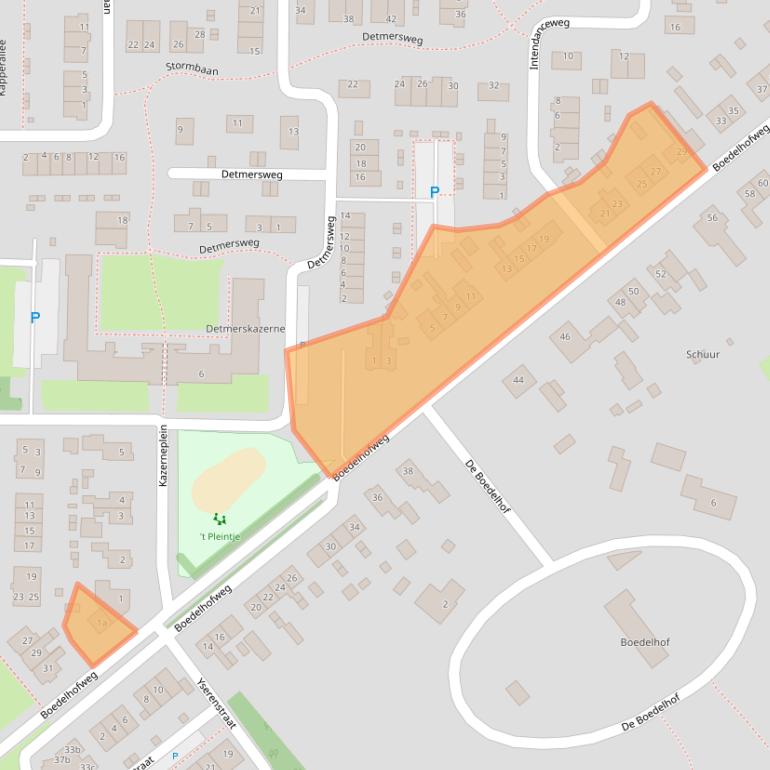 Kaart van postcodegebied 7211BN.