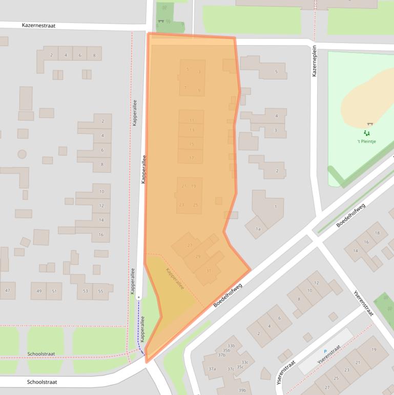 Kaart van postcodegebied 7211CA.