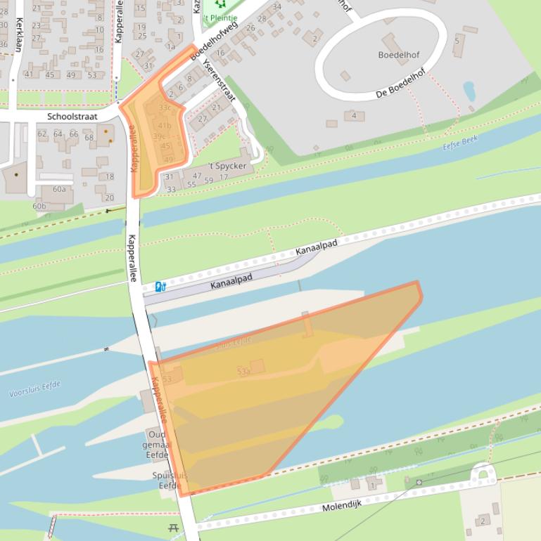 Kaart van postcodegebied 7211CB.