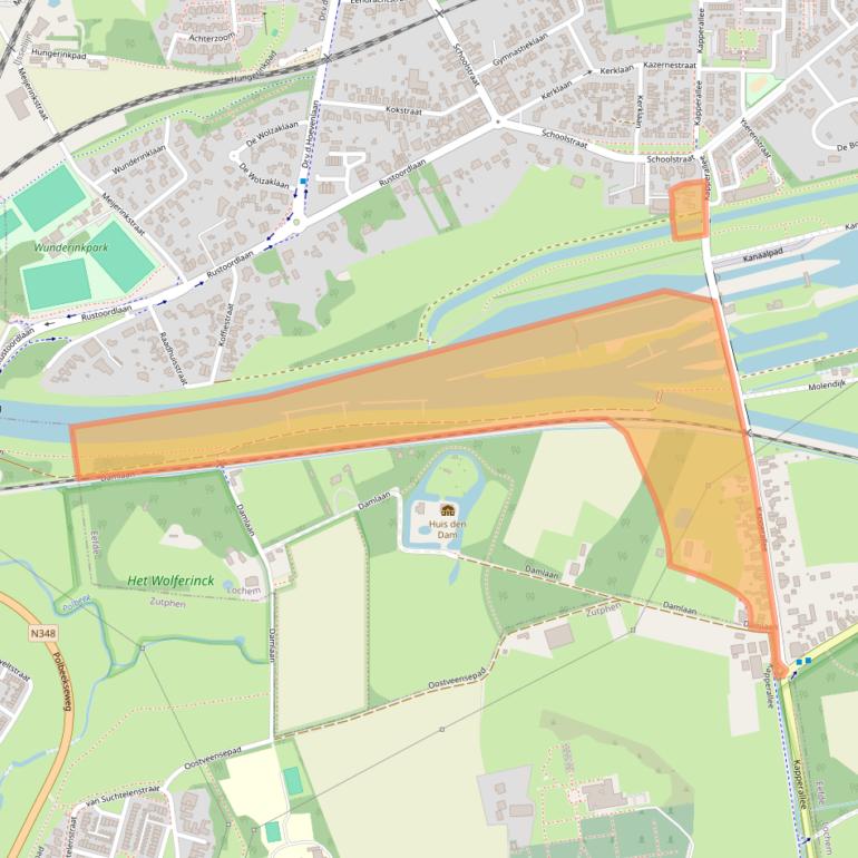 Kaart van postcodegebied 7211CG.