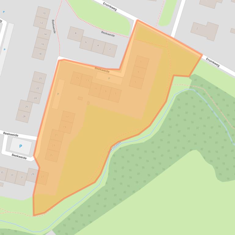 Kaart van postcodegebied 7211CL.