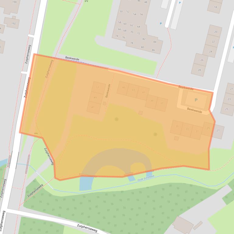 Kaart van postcodegebied 7211CM.