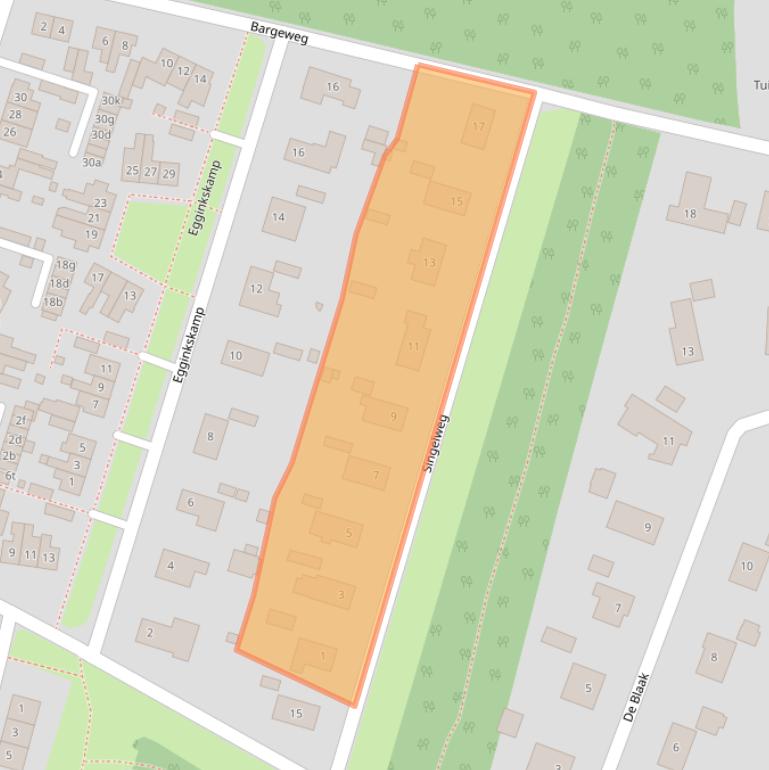 Kaart van postcodegebied 7211CV.