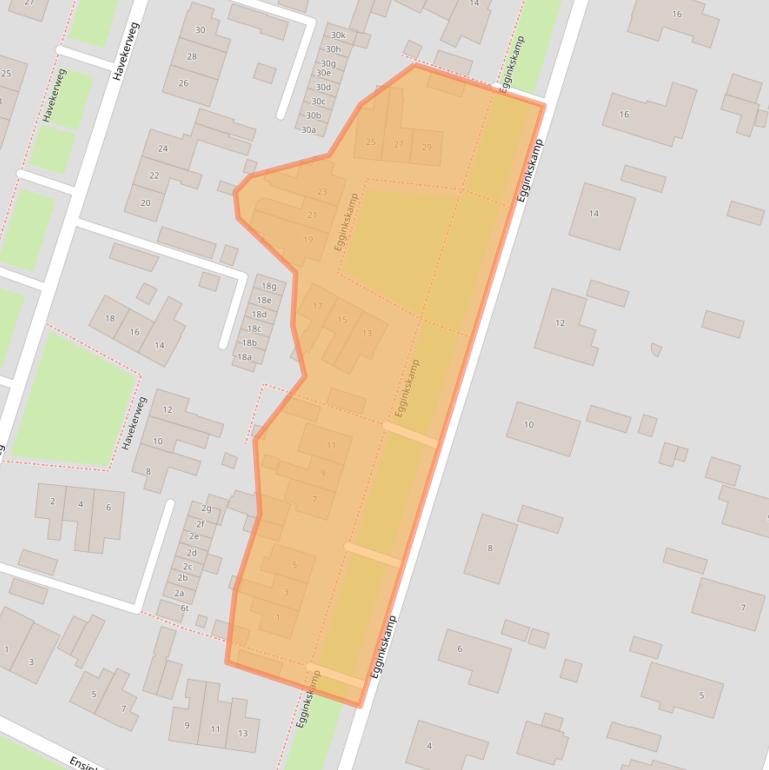 Kaart van postcodegebied 7211CW.