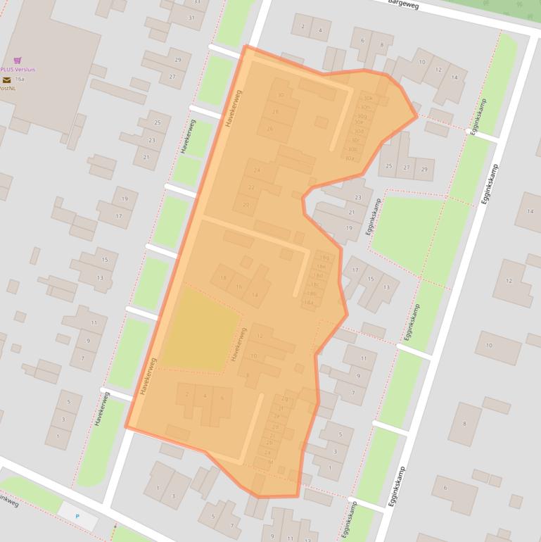 Kaart van postcodegebied 7211DB.