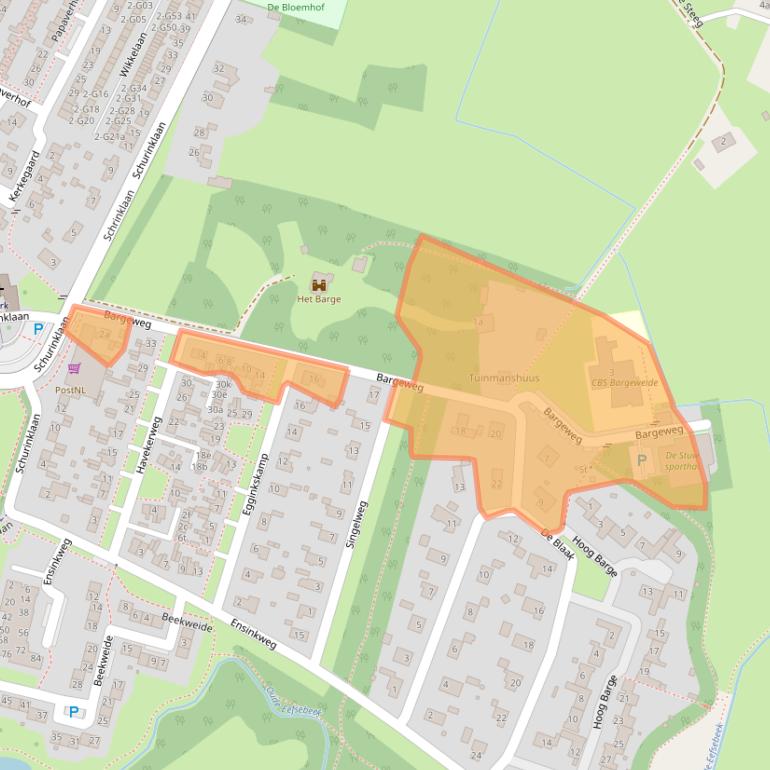 Kaart van postcodegebied 7211DC.