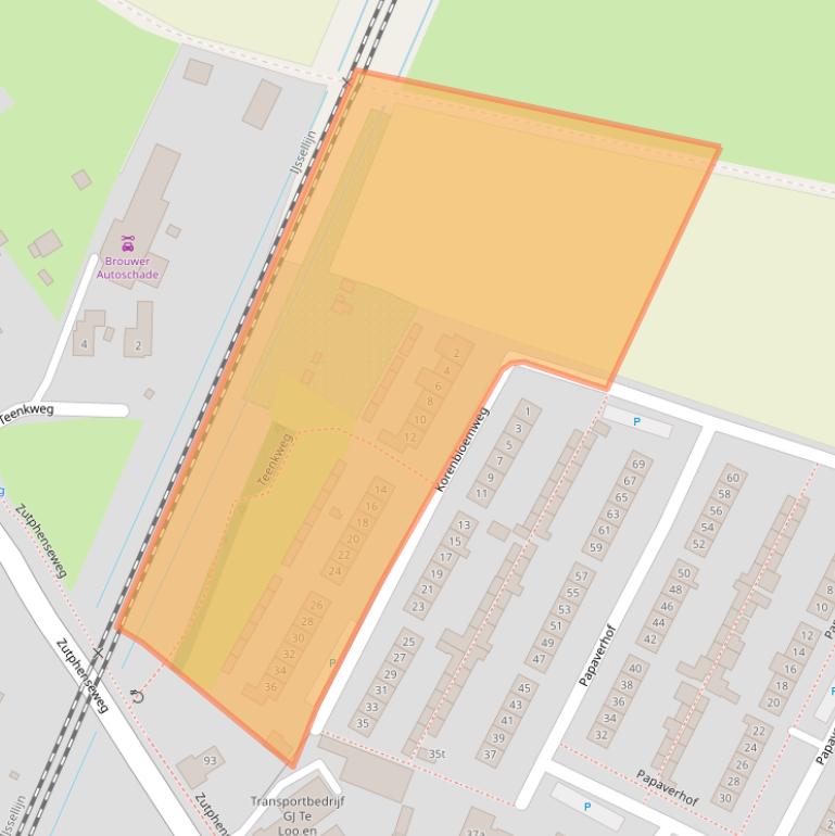 Kaart van postcodegebied 7211DP.