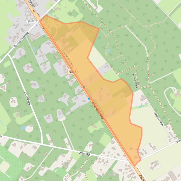 Kaart van postcodegebied 7211EA.