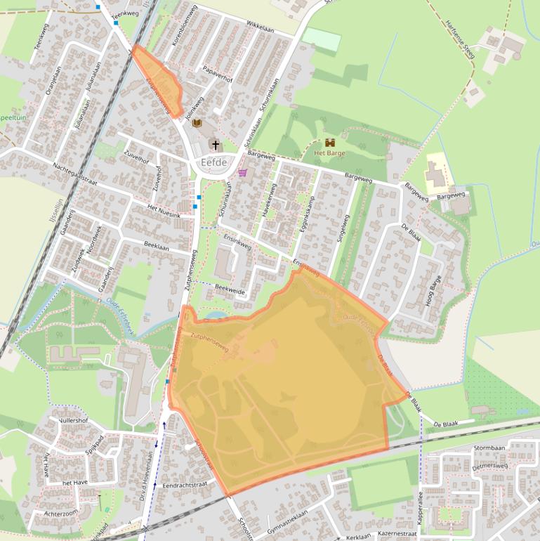 Kaart van postcodegebied 7211EC.